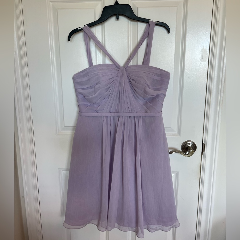 Purple Mini Cocktail Dress